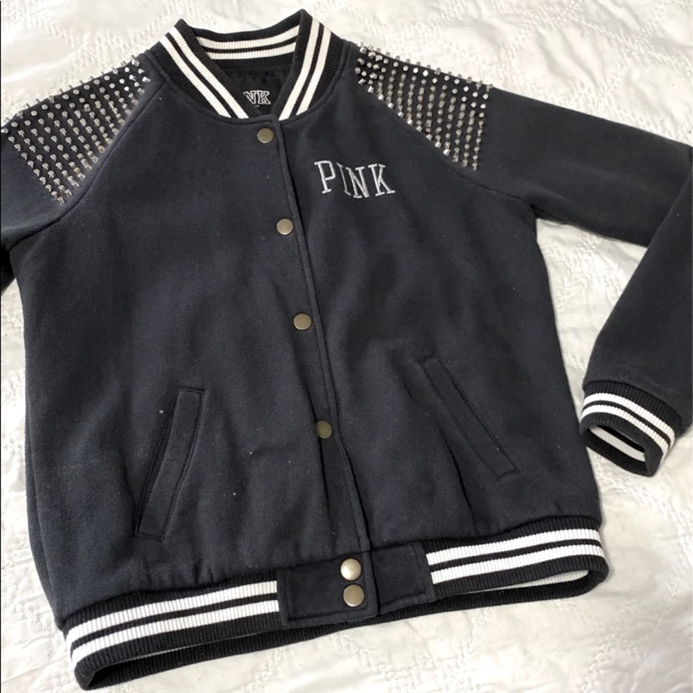 PINK letterman style jacket
